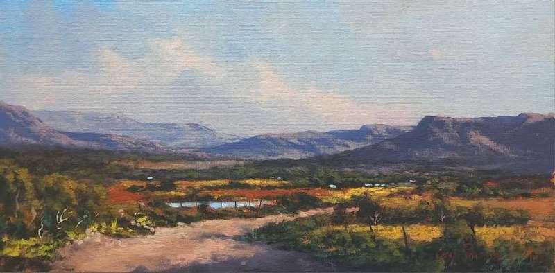 StanPolson  Unframed 50.5 X 25.4 CM OIL ON CANVAS ON BOARD