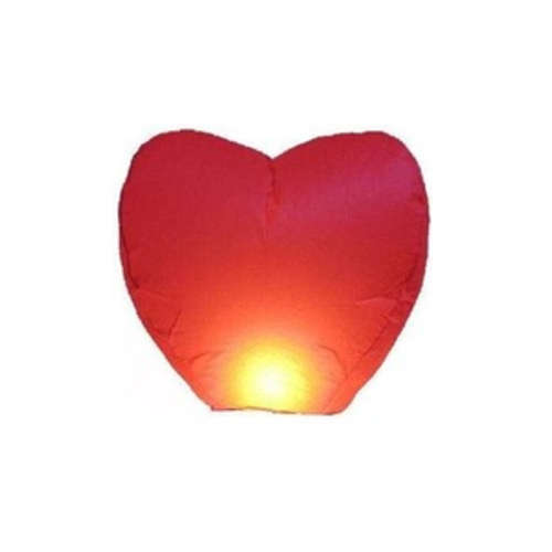 Red Heart Style Flying Lantern