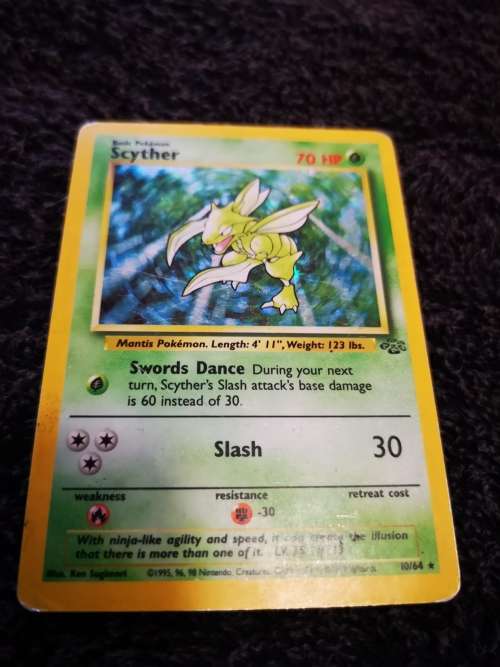 DARK CHARIZARD HOLO and SCYTHER HOLO POKEMON CARDS
