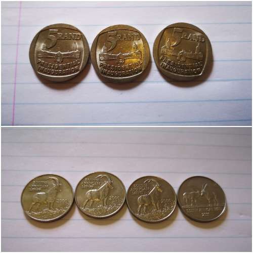 Assorted south African coins