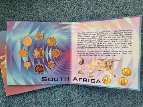 Uncirculated 2000 south african coins in sleeve