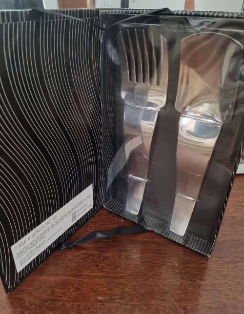 Carrol Boyes stainelss steel salad servers