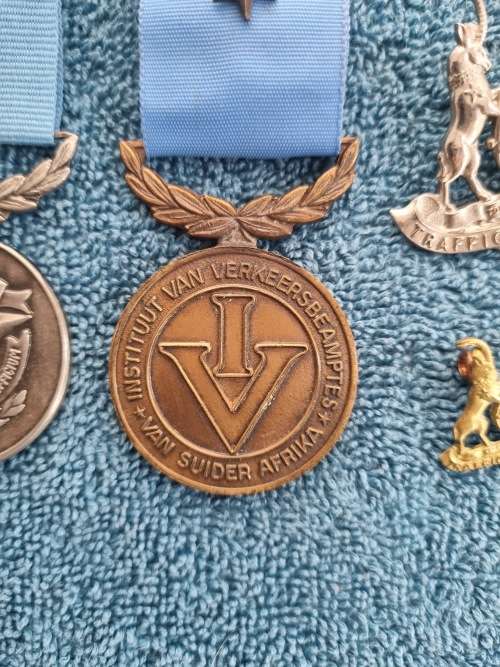 Old Traffic department collectable pins and badges