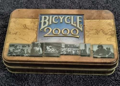 Bicycle 2000 playing cards 2 pack in collectable tin