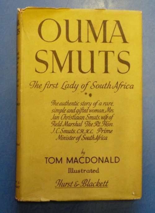 SIGNATURE JAN SMUTS IN BOOK OUMA SMUTS