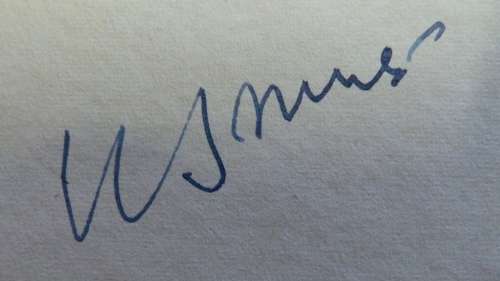 SIGNATURE JAN SMUTS IN BOOK OUMA SMUTS