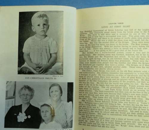 SIGNATURE JAN SMUTS IN BOOK OUMA SMUTS
