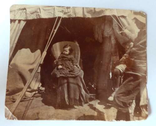 BOER WAR - CONCENTRATION CAMP -  SAD POST MORTEM PHOTO