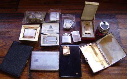 LIGHTERS AND CIGARETTE CASES - READ ABOUT CONDITION.
