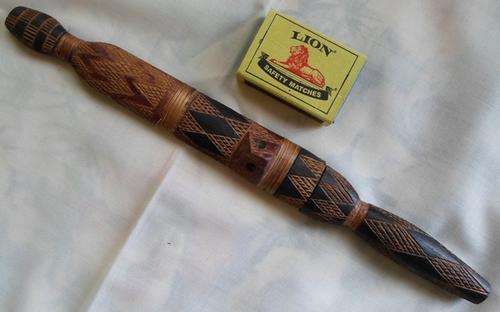 SMALL SHONA CEREMONIAL KNIFE IN WOODEN SHEATH