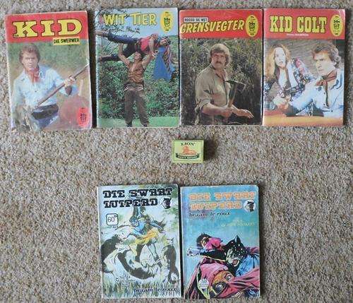 * GRENSVEGTER * KID DIE SWERWER * KID COLT * WIT TIER * DIE SWART  LUIPERD *