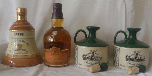 4 BOTTLES OF SEALED  MIXED COLLECTABLE WHISKY  (LOT 6)