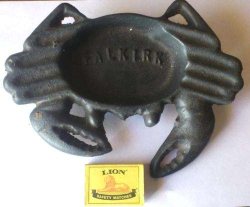 VINTAGE FALKIRK CAST IRON CRAB ASHTRAY - POSTAGE R45