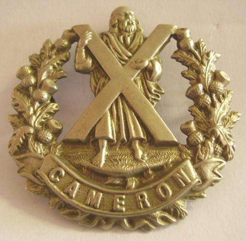 SCOTTISH CAMERON HIGHLANDERS  BADGE