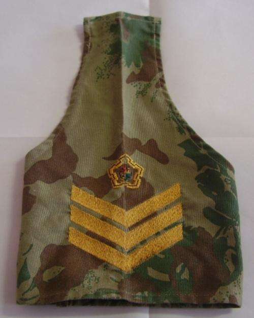 2 X SAP SERGEANT INSIGNIA SLEEVES * 1 BLUE *1 CAMO