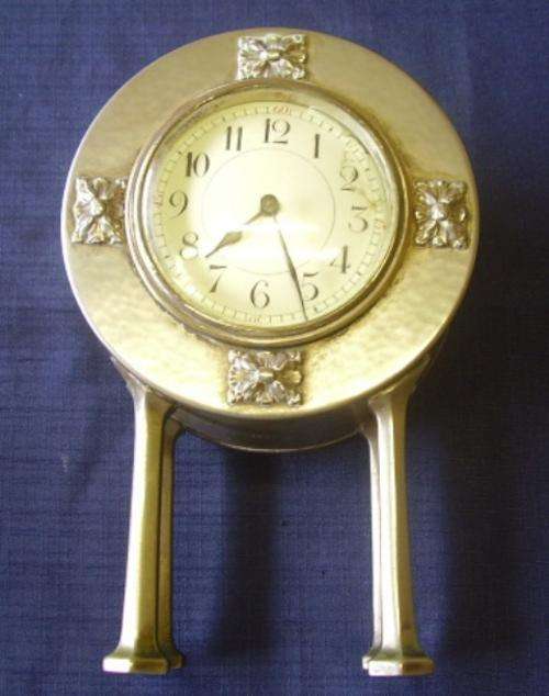 STUNNING FRENCH LONG LEGGED OLD MANTLE CLOCK - WORKING.