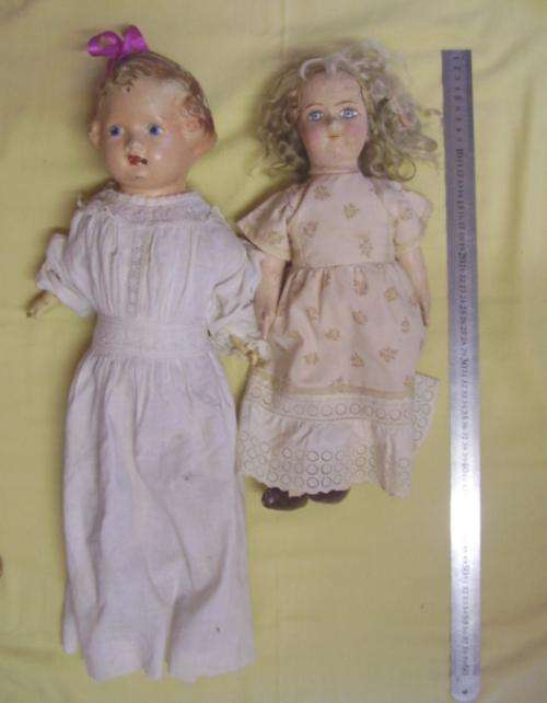 TWO OLD DOLLS - PLEASE SEE CONDITION