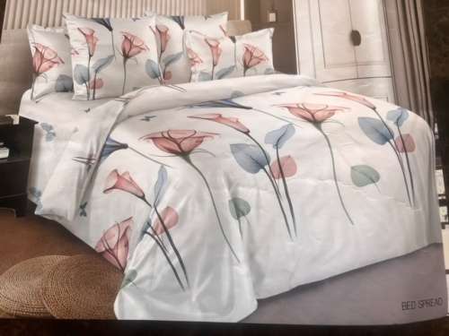 5 piece Queen size Quilt ( Available colours, white, beige, brown, teal, grey)