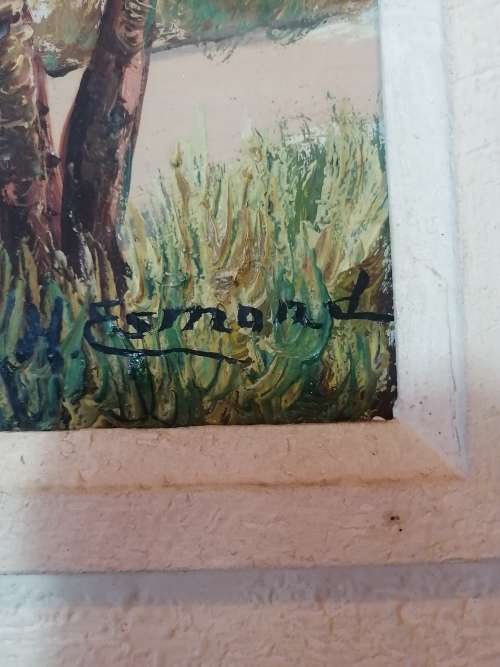 Stunning Vintage Oil Painting Singned by Artist - H Esmond