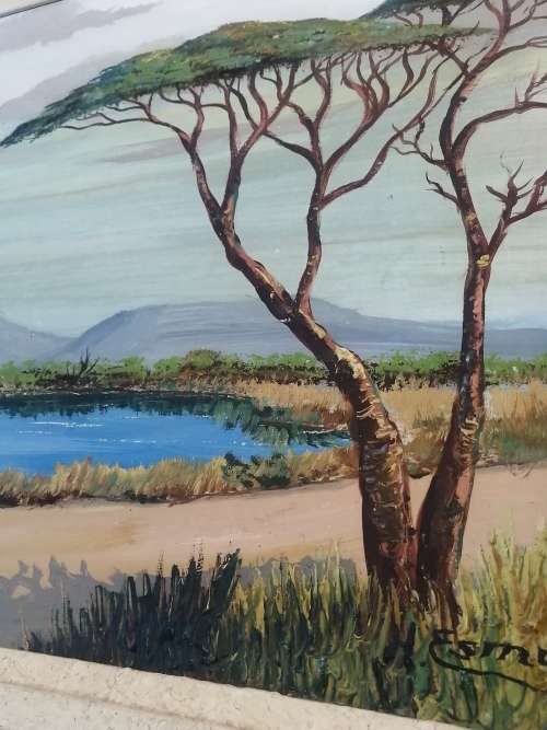 Stunning Vintage Oil Painting Singned by Artist - H Esmond