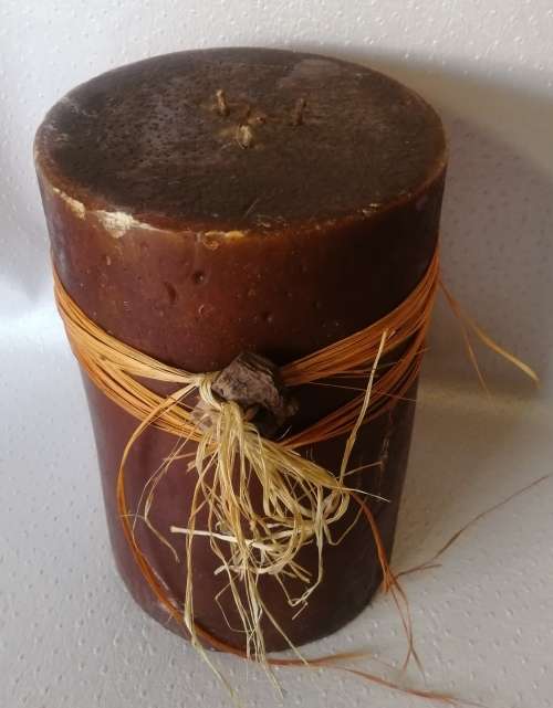 Absolutely gigantic candle with 3 wicks