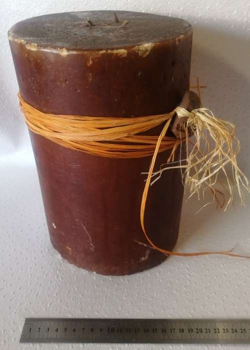 Absolutely gigantic candle with 3 wicks