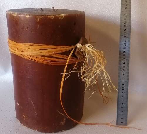 Absolutely gigantic candle with 3 wicks