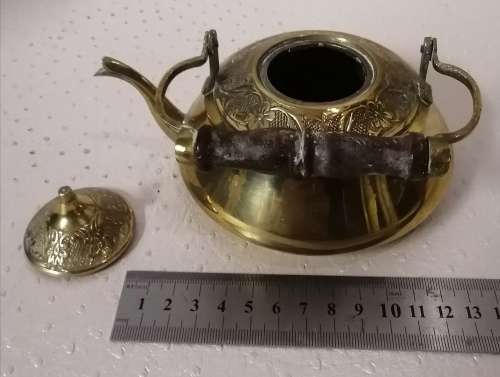 Cute Solid Brass Teapot