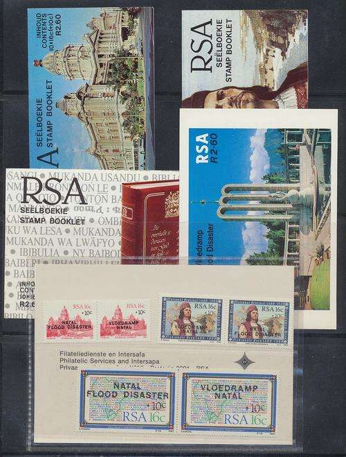 RSA NATAL FLOOD DISASTER BOOKLETS AND STAMPS
