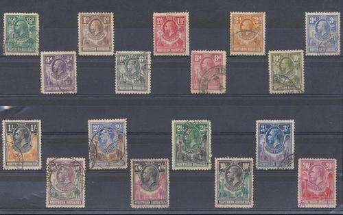 KING G V - NORTHERN RHODESIA  SET  USED TO THE 20/