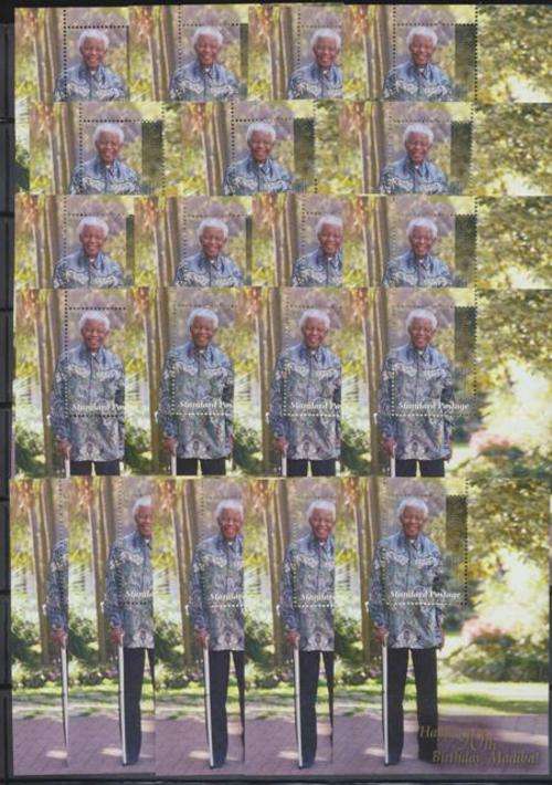 MANDELA 90th BIRTHDAY MINI-SHEETS X 20