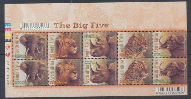 RSA BIG 5  - UNMOUNTED MINT,