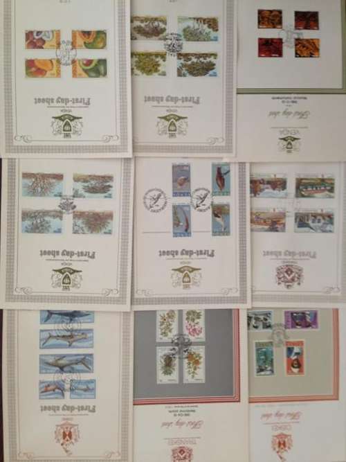 30 x HOMELANDS FIRST DAY SHEETS