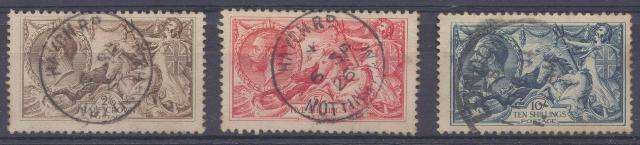 GB SEAHORSES . FINE USED. VERY VERY HIGH CAT VALUE