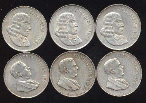 RSA - 6 x R1 SILVER COINS
