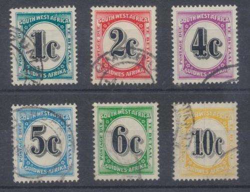 SWA POSTAGE DUES COMPLETE SET FINE USED,