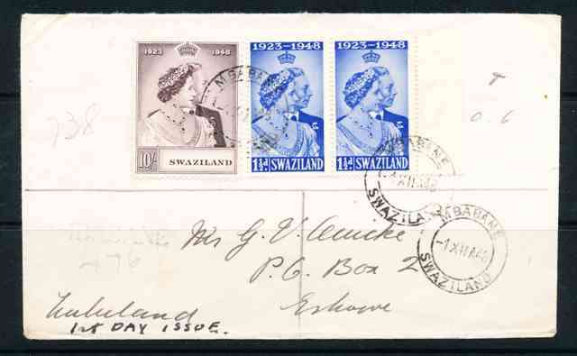 SWAZILAND ROYAL WEDDING ON COVER