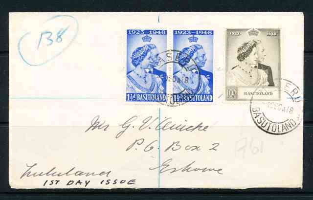 BASUTOLAND ROYAL WEDDING ON COVER