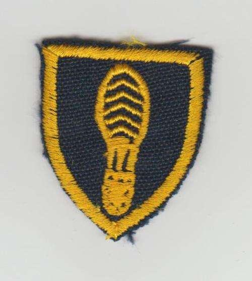 Tracker badge dark blue cloth