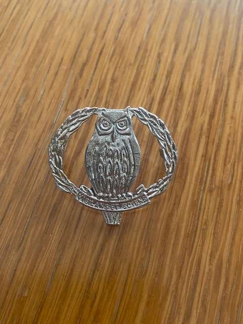 S.A Military Intelligence College Instructor Chromed Breast Badge.