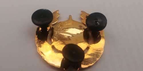 S.A. Navy Coxswain Master at Arms Brest Badge with blue center.