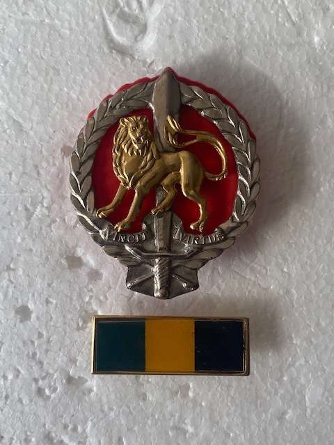 Helcrest Regiment Cap Badge and Bar.