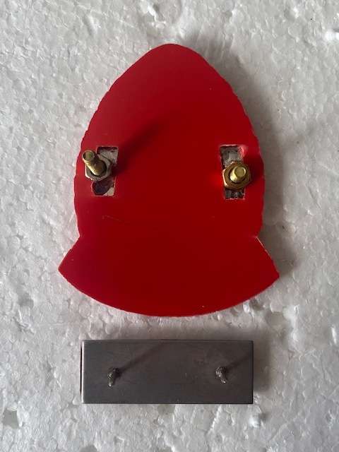 81 Brigade Cap Badge and Bar All Pins.