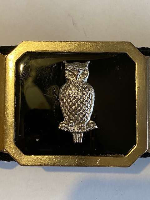 Military Intelligence Stable Belt and Buckle.