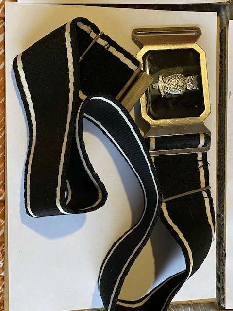 Military Intelligence Stable Belt and Buckle.