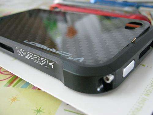 Aluminum Vapor Element Case Bumper for iPHONE 4/4s Carbon Fiber Back