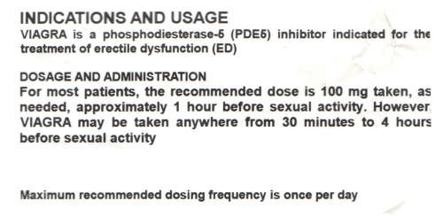 *Viagra* 100mg - 4Tab Blister Pack