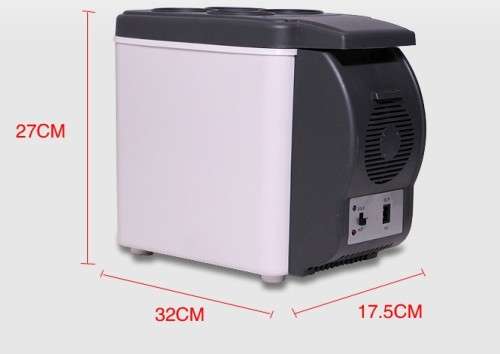 6L Portable Car Electronic 2-in-1 Cooling & Warming Refrigerator Fridge Storage