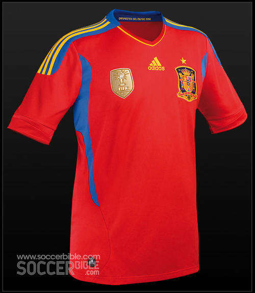2010 SPAIN WORLD CUP CHAMPIONS JERSEY SIZE L-XL DEMO UNIT  MARKET VALUE R1500