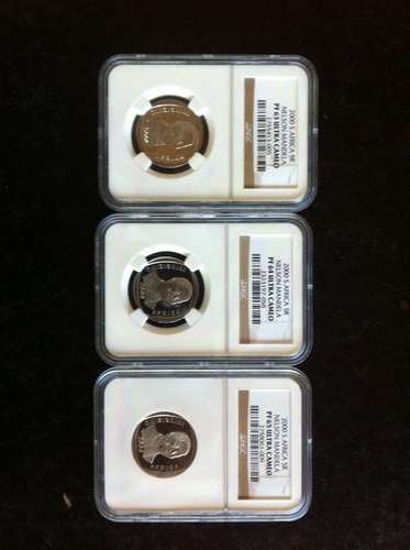 Mandela 2000 NGC Graded Proof Set** PF 63, PF 64 & PF 65**